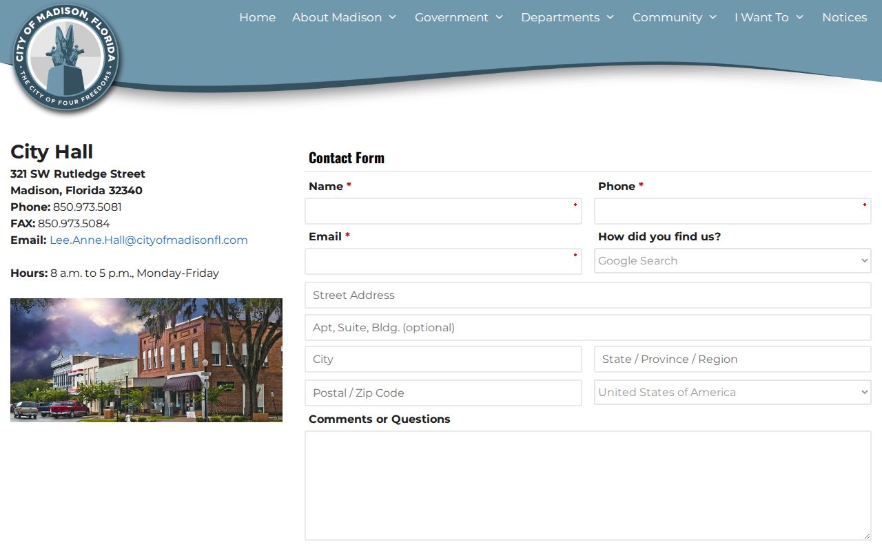 Madison criminal records City Hall contacts