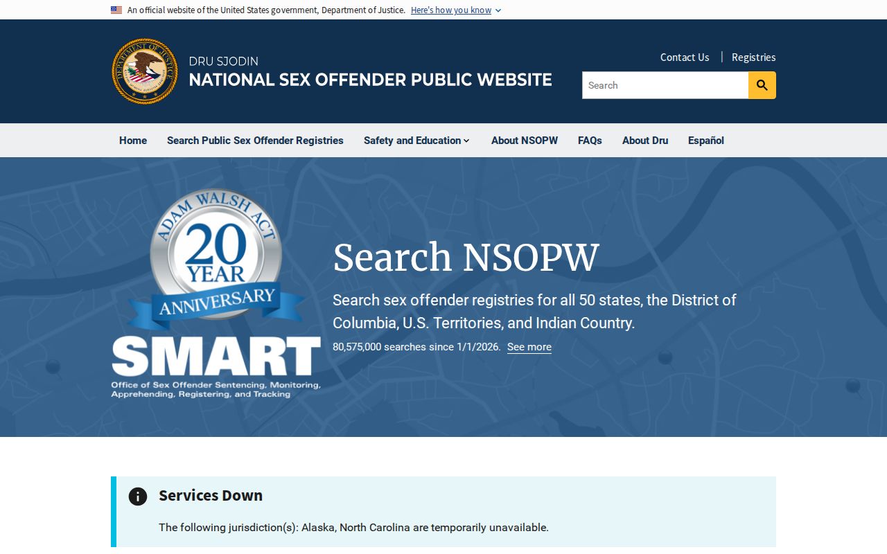 Madison County sex offender national search